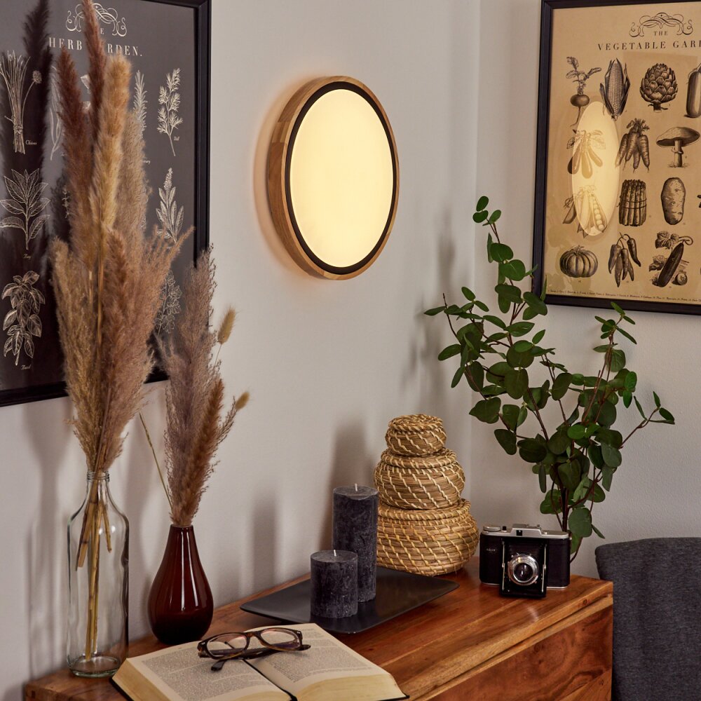 CORINTO Wall Light LED Ecru, black, 1-light source