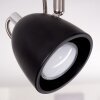 MOESDORF Ceiling Light matt nickel, black, 2-light sources