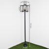 RUONI Lamp Post black, 3-light sources