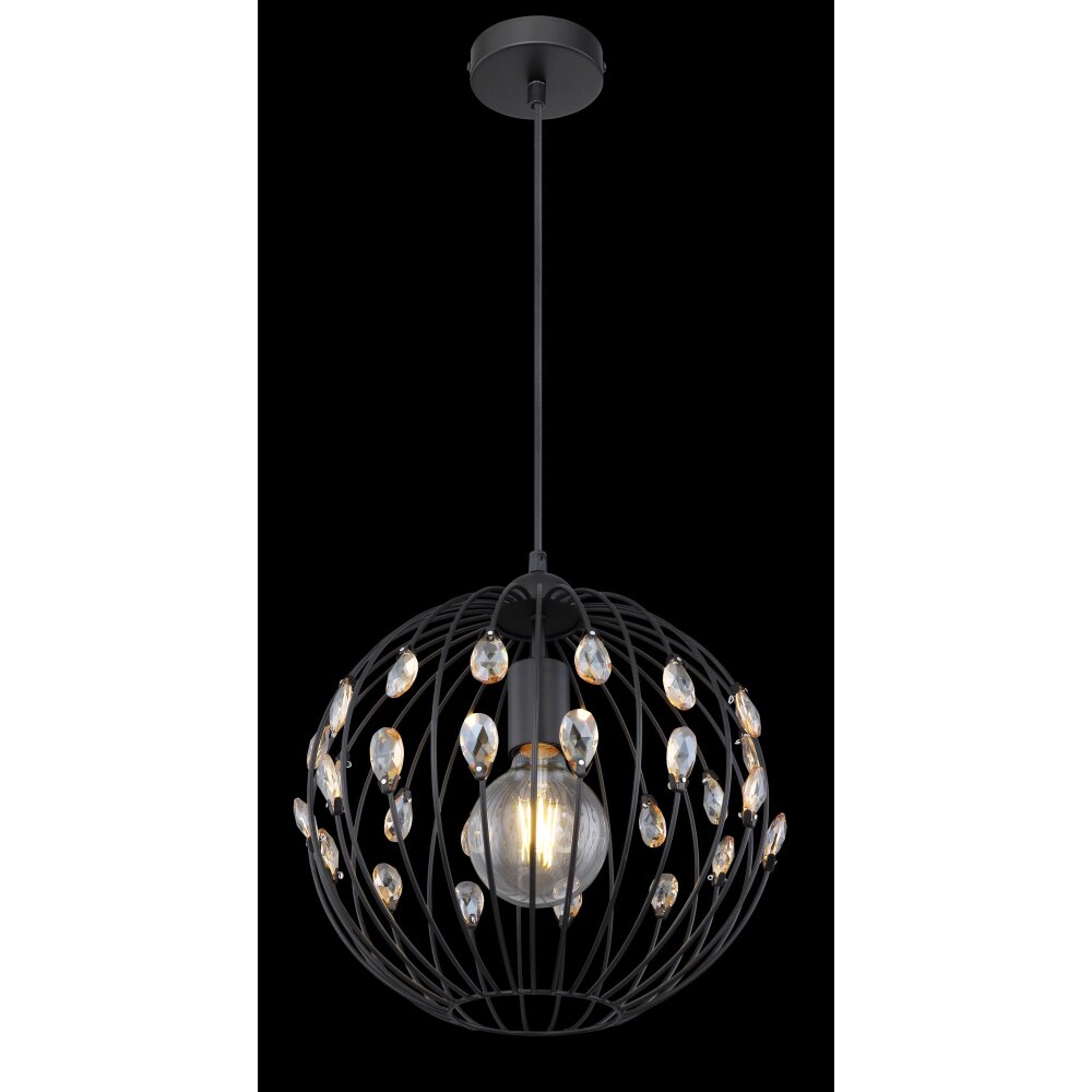 Globo HANAKO Pendant Light black, 1-light source