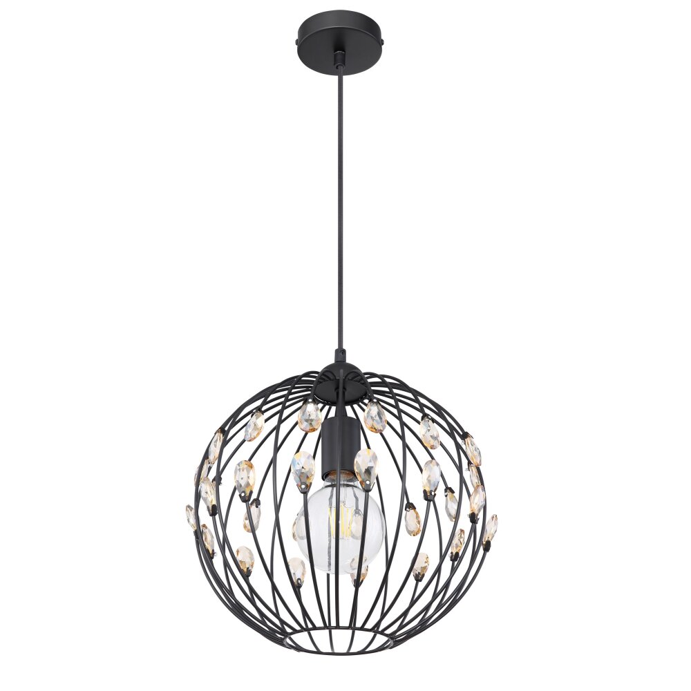 Globo HANAKO Pendant Light black, 1-light source