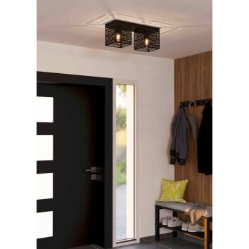 Eglo PIEDRITAS Ceiling Light black, 2-light sources