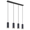 Globo ROBBY Pendant Light black, 4-light sources