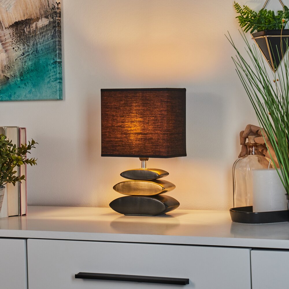 Stacked stone on sale table lamp