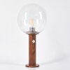 BUBODEFO pedestal light brown, Wood like finish, 1-light source, Motion sensor