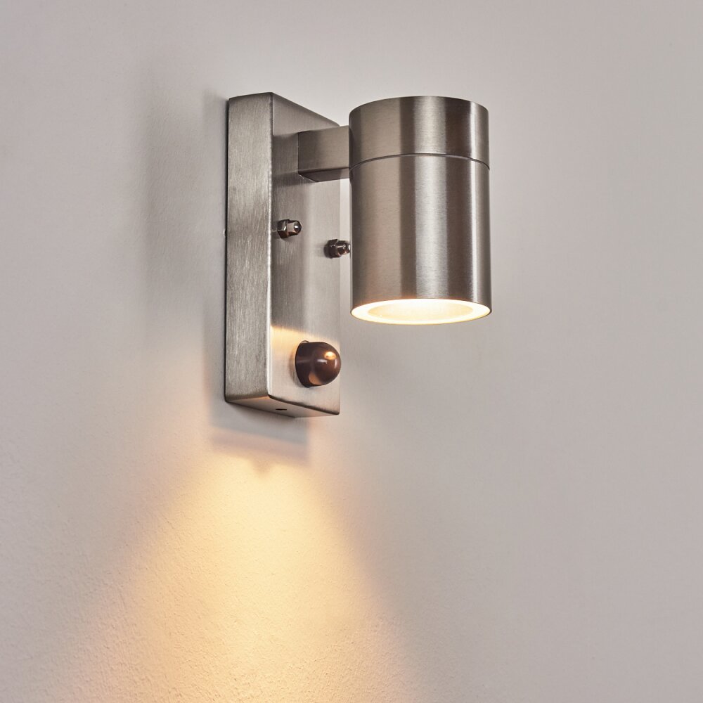 Brushed nickel motion sensor outdoor deals light