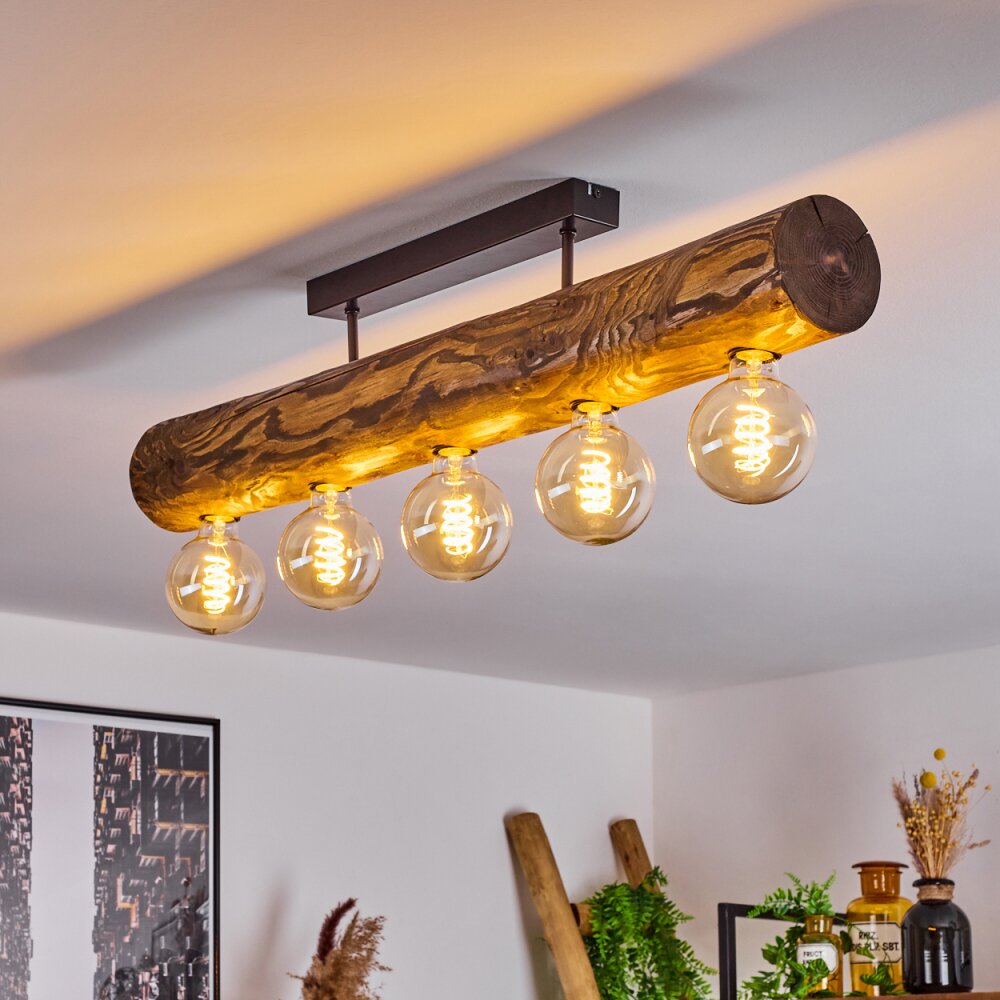 CANEDO Ceiling Light brown, Ecru, black, 5-light sources