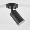 BESSIEBELLE outdoor ceiling light black, white, 1-light source