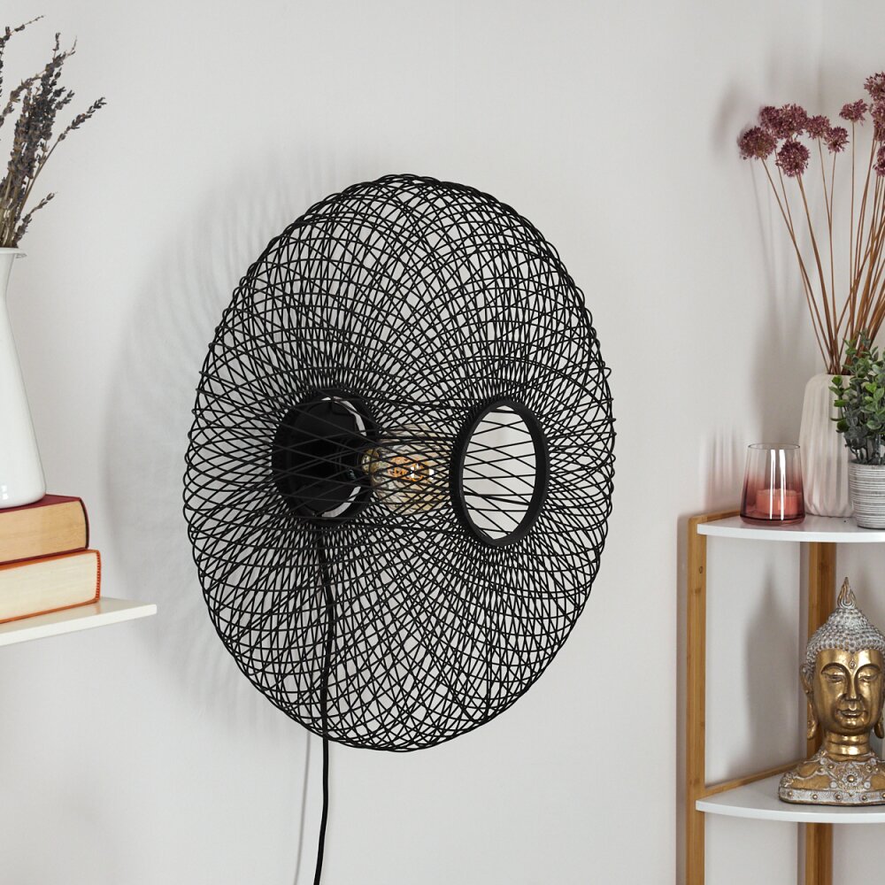 BROOKER Wall Light black, 1-light source