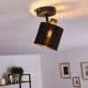 Ceiling Light Alsen black, 1-light source