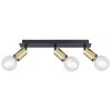 Globo LILIANA Ceiling Light antique brass, black, 3-light sources