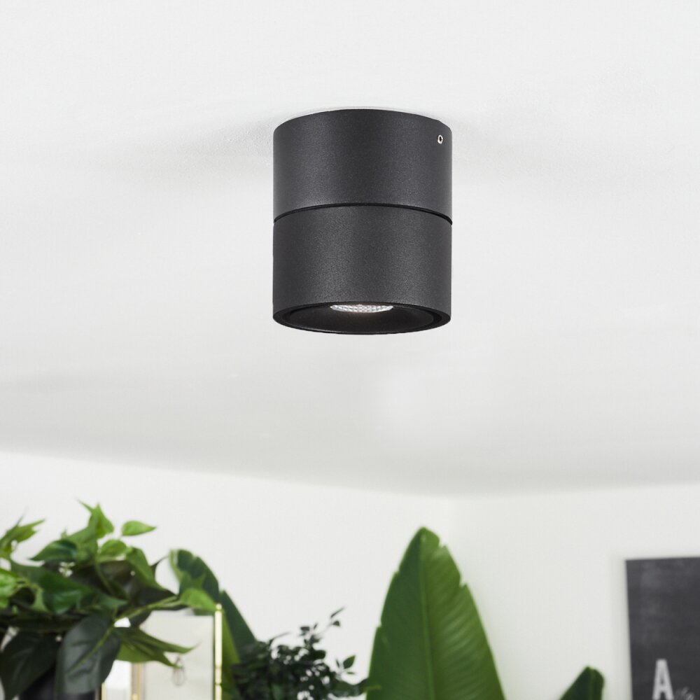 Laonsana Ceiling Light LED black, 1-light source