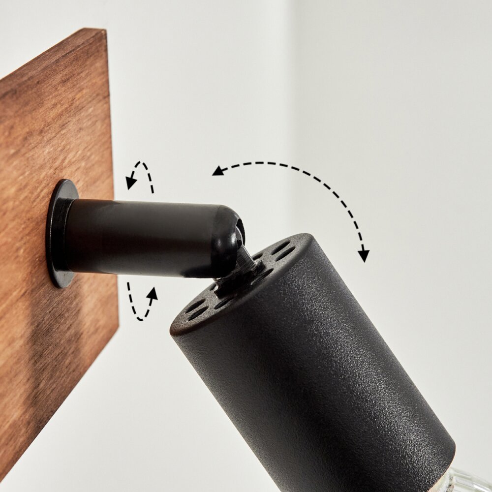 Castillo Wall Light Ecru, black, 2-light sources