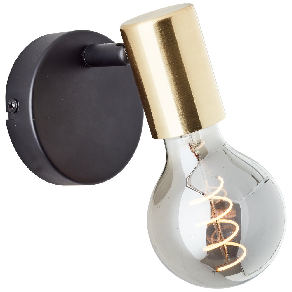 Brilliant Kerry Wall Light gold, black, 1-light source