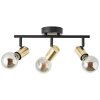 Brilliant Kerry Ceiling Light gold, black, 3-light sources