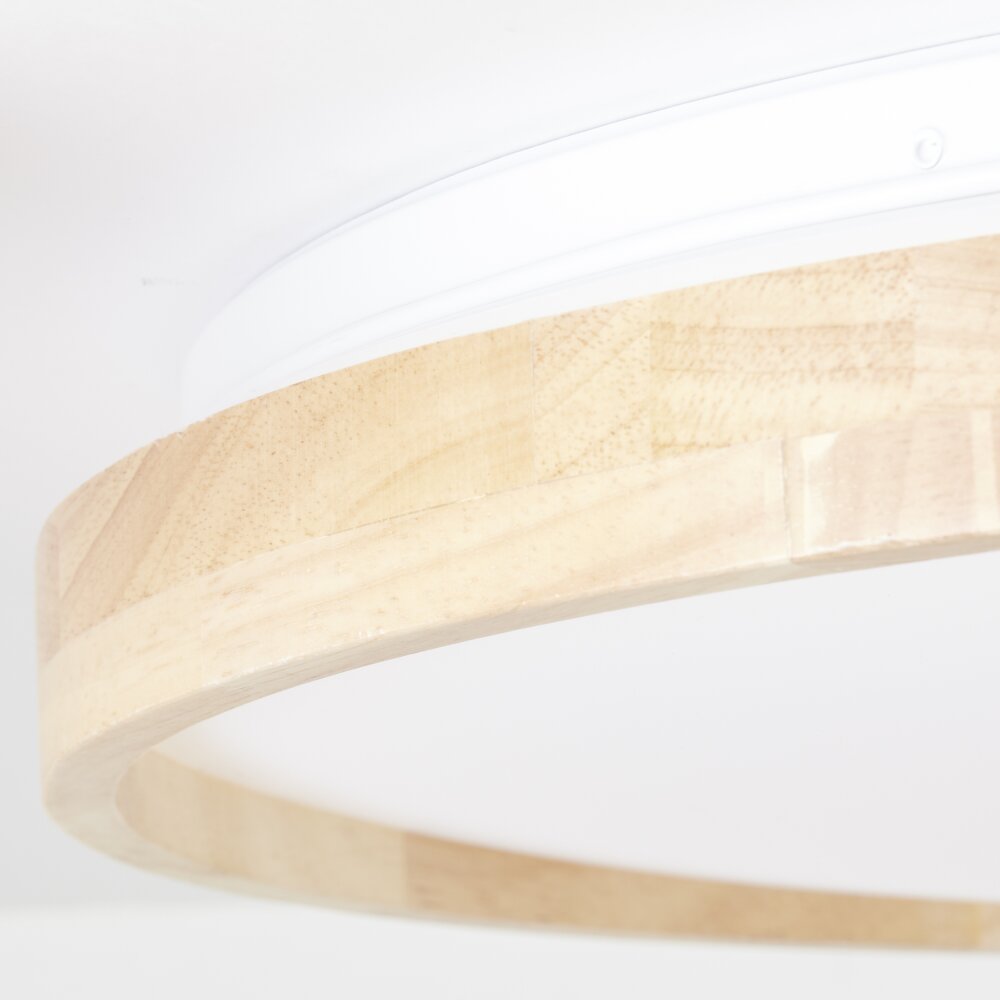 Brilliant Alson Ceiling Light LED brown, white, 1-light source, Remote control