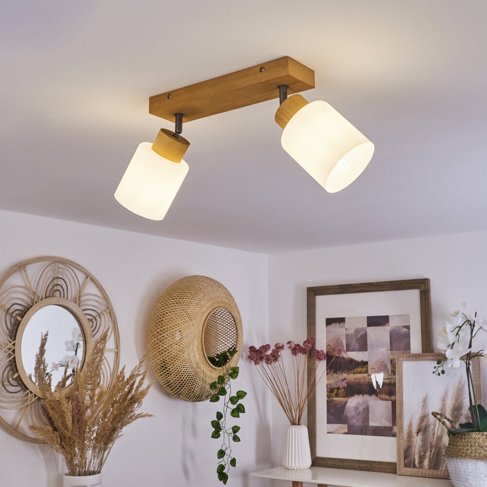 Tercier Ceiling Light Oxidised Silver, Ecru, 2-light sources