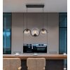 Globo PORRY Pendant Light black, 3-light sources