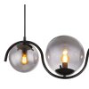 Globo PORRY Pendant Light black, 3-light sources