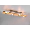 Trio Tailor Ceiling Light dark brown, Ecru, matt nickel, 4-light sources