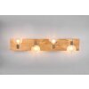 Trio Tailor Ceiling Light dark brown, Ecru, matt nickel, 4-light sources