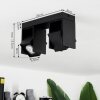 Prassinet Ceiling Light black, 2-light sources