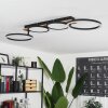 Avelal Ceiling Light LED brown, Wood like finish, black, 1-light source