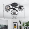 Chehalis Ceiling Light black, 3-light sources