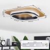 Valduge Ceiling Light LED gold, black, 1-light source