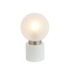 Globo MARKA Table lamp matt nickel, white, 1-light source