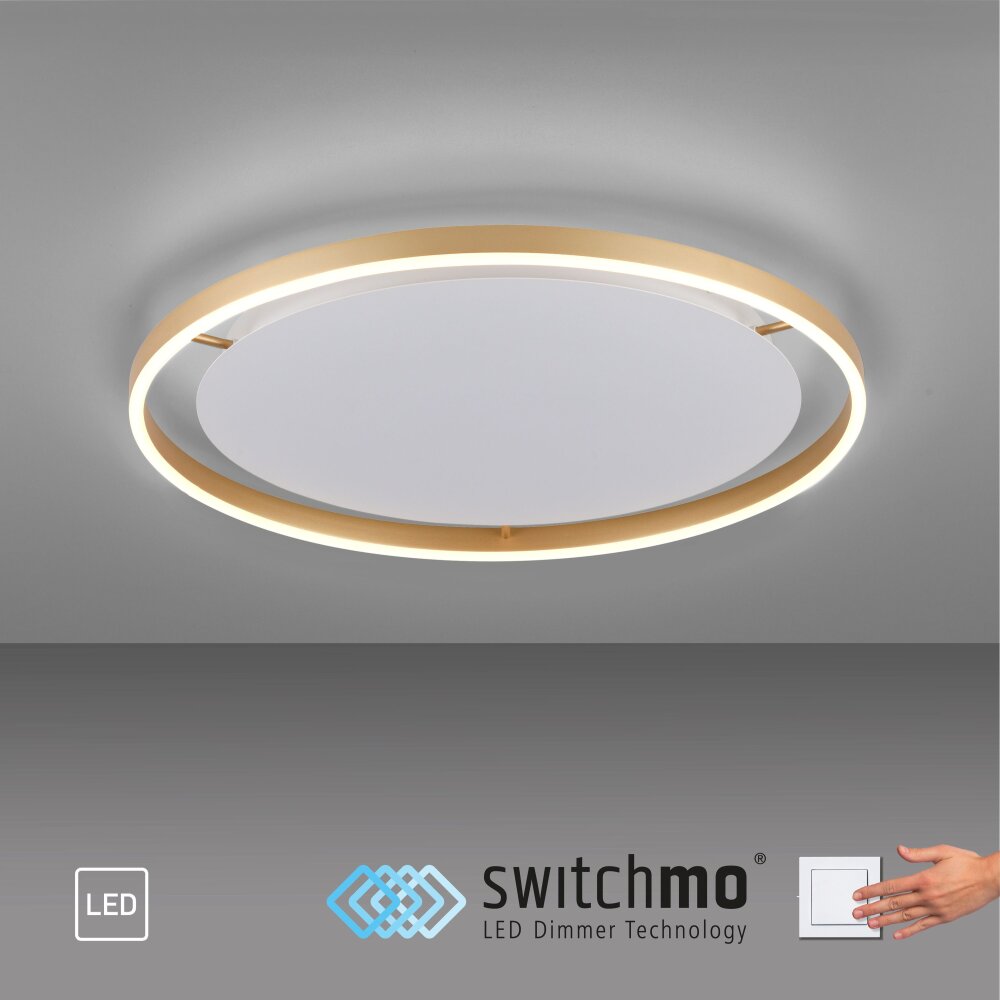 Leuchten-Direkt RITUS Ceiling Light LED brass, 1-light source
