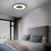 Leuchten-Direkt ASTRO Ceiling Light LED black, 2-light sources, Remote control, Colour changer