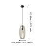 Eglo BAJAZZARA Pendant Light black, 1-light source