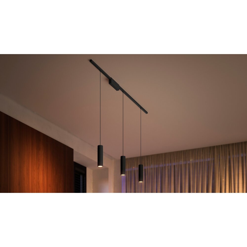 Philips Hue Perifo Pendant Light Base set x 3 LED black, 3-light sources, Colour changer main product photo