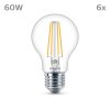 Philips Classic Set of 6 LED E27 7 Watt 4000 Kelvin 850 Lumen