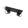 Philips myLiving Runner Ceiling Light black, 2-light sources