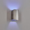 Bafueiras Outdoor Wall Light LED matt nickel, white, 1-light source, Remote control, Colour changer