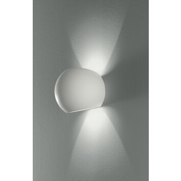 Luce Design Moses Wall Light can be painted with regular paint, white, 1-light source