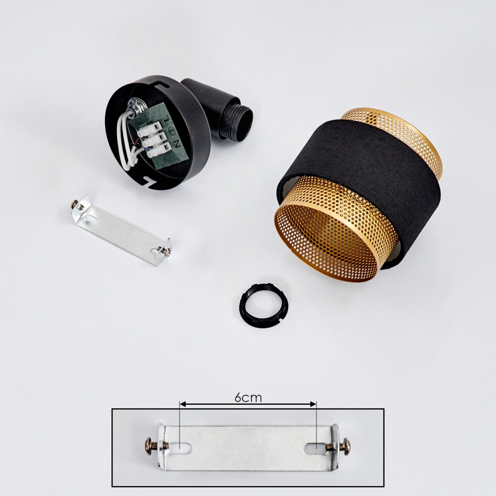 Regueira Ceiling Light black, 1-light source