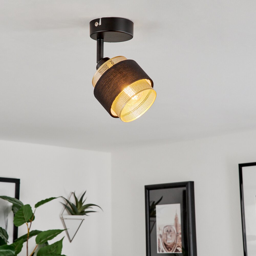Regueira Ceiling Light black, 1-light source