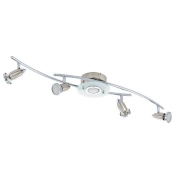 Eglo VALLIDA Ceiling Light LED chrome, matt nickel, 5-light sources