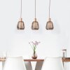 Brilliant Wallace Pendant Light Mocha, 3-light sources