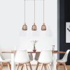 Brilliant Wallace Pendant Light Mocha, 3-light sources