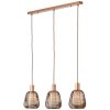 Brilliant Wallace Pendant Light Mocha, 3-light sources