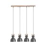 Globo HERMI Pendant Light Antique, Ecru, 4-light sources