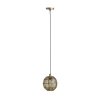 Globo HERMI Pendant Light antique brass, 1-light source