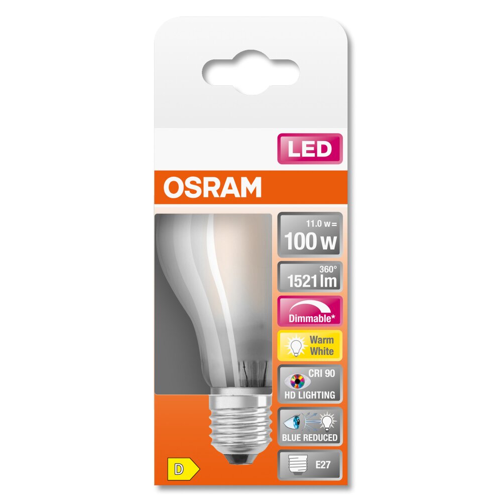 OSRAM SUPERSTAR LED E27 11 Watt 2700 Kelvin 1521 Lumen