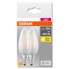 OSRAM CLASSIC B Set of 2 LED E14 4 Watt 2700 Kelvin 470 Lumen