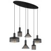 Globo JEDD Pendant Light black, 6-light sources