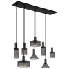 Globo JEDD Pendant Light black, 8-light sources